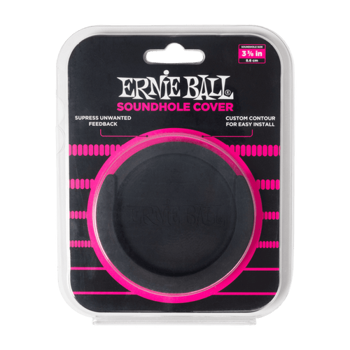 Ernie Ball Acoustic Sound Hole Cover - 3 3/8" (8.6cm) Front