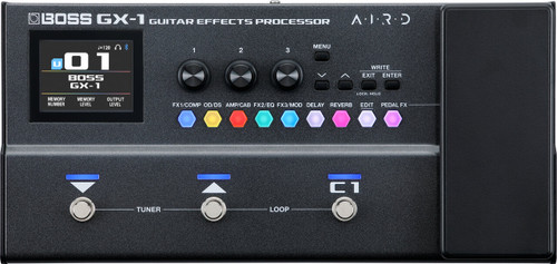 BOSS GX-1 Guitar Effects Processor. Ultra-portable guitar processor with premium BOSS sound and features for practicing players and traveling pros.