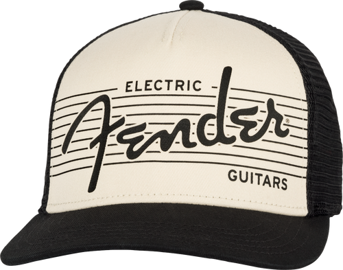 Fender® Electric Hat Black/Cream One Size