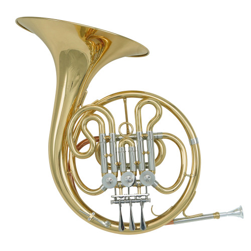 Schagerl Single Compact “Child’s” French Horn in Bb – Lacquered (with Mouthpiece & Case)