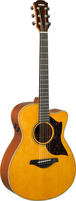 Yamaha AC3M ARE concert cutaway acoustic electric guitar vintage natural