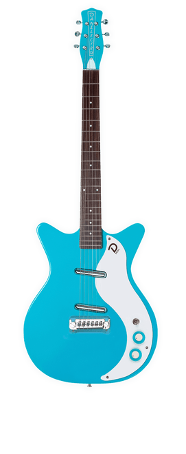 Danelectro' 59M NOS+ Electric Guitar – Baby Blue
Vintage style, unmistakable tone and a guitar that stands out both visually and sonically.
The Danelectro' 59M NOS+ is one of the most recognisable electric guitars ever made. With its iconic Shorthorn body shape, lightweight construction, and distinctive lipstick pickups, it delivers a tone loved by players for decades.
Originally introduced in the late 1950s, Danelectro guitars became famous for their unique construction and bright, expressive sound. Artists across genres—from indie and alternative to blues and classic rock—have embraced the unmistakable voice of Danelectro instruments.
The updated NOS+ pickups take the original Danelectro sound and push it further. They retain the character of the classic NOS lipstick pickups while offering clearer highs, punchier midrange and fuller low end, making the guitar more versatile across modern styles.
With a 25" scale length, comfortable neck and lightweight body, the' 59M feels easy to play whether you're rehearsing, recording or performing. The fully adjustable wraparound bridge allows precise intonation and tuning stability, while the unique stacked tone and volume controls provide flexible tone shaping without cluttering the layout.
KEY FEATURES
Iconic Shorthorn Body Shape – Classic Danelectro design and lightweight feel
2 NOS+ Lipstick® Pickups – Classic Danelectro tone with improved clarity and punch
Fully Adjustable Wraparound Bridge – Stable tuning and accurate intonation
25" Scale Length – Comfortable feel with balanced tension
21 Frets – Smooth playability across the neck
Stacked Volume & Tone Controls – Flexible control in a compact layout
3-Way Pickup Selector – Switch easily between pickup combinations
Vintage-Inspired Baby Blue Finish
Specifications
Model:' 59M NOS+
Body Shape: Shorthorn
Scale Length: 25"
Frets: 21
Pickups: 2 × NOS+ Lipstick® Pickups
Controls: Stacked Volume & Tone Controls
Switch: 3-Way Pickup Selector
Bridge: Fully Adjustable Wraparound
Finish: Baby Blue
Danelectro' 59M NOS+ Electric Guitar – Vintage Tone with Modern Clarity
Danelectro guitars are known for their distinctive sound and design, and the' 59M NOS+ continues that legacy. The unique lipstick-style pickups produce a tone that sits somewhere between classic single-coils and vintage humbuckers—clear and articulate but with plenty of character.
Players often gravitate toward Danelectro guitars for styles such as indie rock, alternative, blues and garage rock, where the bright attack and focused midrange help parts cut through a mix.
The NOS+ pickups refine the classic Danelectro sound, giving players a little more output and tonal balance while preserving the unmistakable voice that made these guitars famous.
Why Choose a Danelectro Guitar?
Danelectro guitars are different from most electric guitars on the market. Their lightweight construction and lipstick pickups create a tone that stands out from that of traditional Strat- or Les-Paul-style instruments.
Players love them for their:
Unique vintage tone
Lightweight and comfortable feel
Distinctive retro styling
Ability to cut through mixes in recordings
If you're looking for something that sounds and feels different from mainstream guitars, the Danelectro' 59M is a fantastic choice.
Frequently Asked Questions
What makes Danelectro lipstick pickups different?
Lipstick pickups are built inside a metal tube casing, originally inspired by lipstick containers. This design produces a bright, clear tone with unique harmonic character, often described as jangly, articulate and vintage-sounding.
What styles of music suit the Danelectro' 59M?
The' 59M works beautifully for indie, alternative, blues, surf, garage rock and vintage pop styles. Its articulate tone also makes it great for recording layered guitar parts.
Are Danelectro guitars lightweight?
Yes. Danelectro guitars are known for being very lightweight compared to many solid-body guitars, which makes them comfortable for long playing sessions or live performances.
What is the difference between NOS and NOS+ pickups?
NOS+ pickups keep the classic Danelectro sound but are slightly hotter and more balanced, offering clearer highs, punchier mids and fuller lows than the original NOS versions.