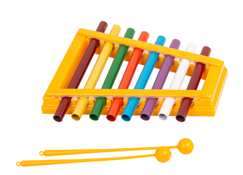 Mitello Pipe 8-Note Xylophone – Coloured Pipes with Mallets