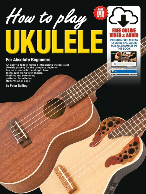How to Play Ukulele Beginner Method Book Cover