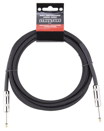 Strukture SC10W Woven Instrument Cable 10ft - Black