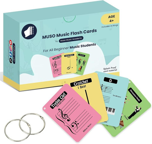 Muso Music Flash Cards Educational Music Learning Set