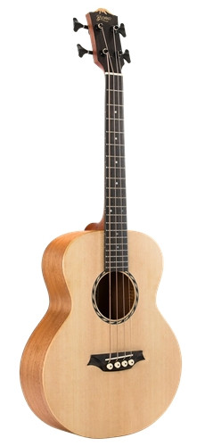 Bromo Tahoma Mini Jumbo Electric/Acoustic Bass Guitar - Satin Natural
