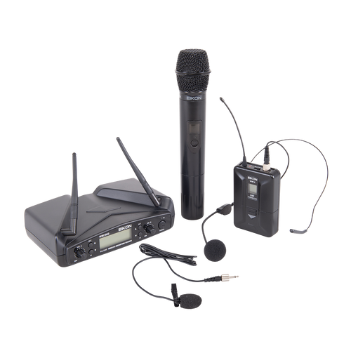 Eikon WM700DKITA Handheld + Belt-Pack with Headset & Lapel Dual Wireless System 516-562Mhz