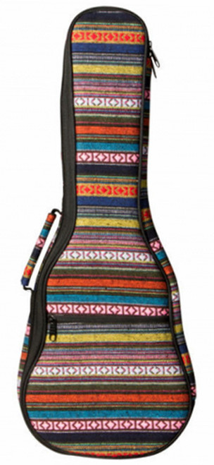 On Stage Deluxe Concert Ukulele Bag in Multi-Colour Striped Design
