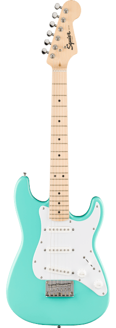 Squier Mini Stratocaster Electric Guitar in Sea Foam Green