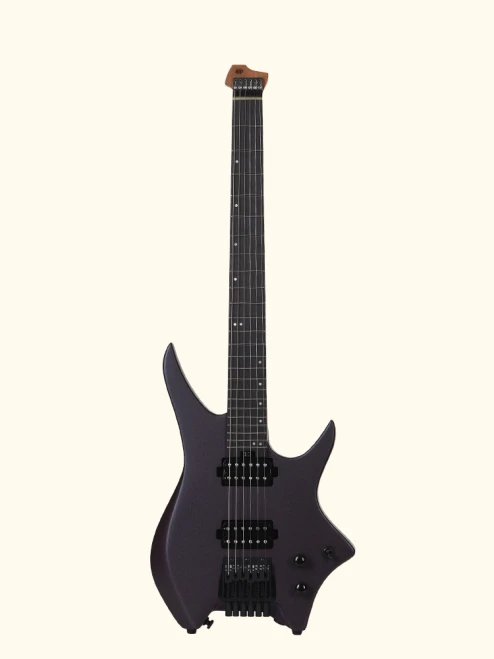 HILS HN3 Headless Electric Guitar - Satin Metallic Deep Purple