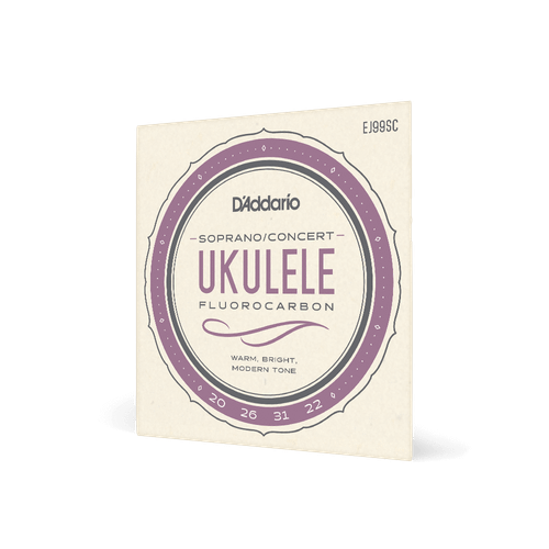 D'Addario Soprano/Concert Flurocarbon Ukulele Set