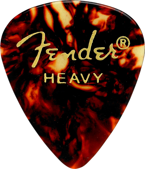 Fender Classic Celluloid 351 Shape Heavy .97mm guitar picks 12 pack.