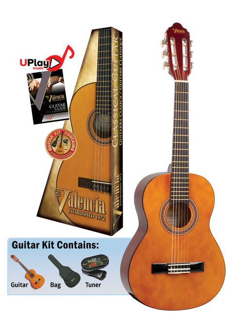 Valencia VC102K 1/2 size classical guitar package