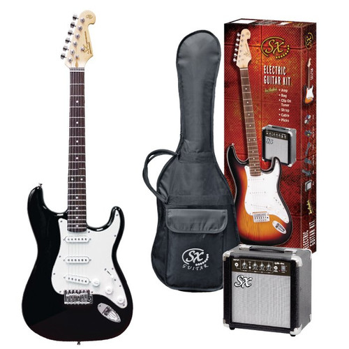 ELECTRIC GUITAR + AMP PACK BLACK Sx
