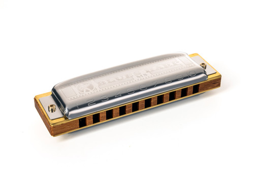 Hohner Blues Harp Harmonica in F. Classic 10-hole diatonic with modular MS design, brass reeds and authentic blues tone.