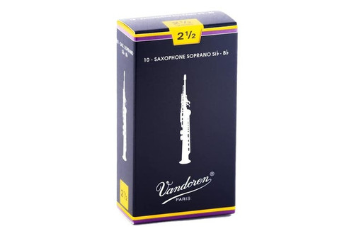 Soprano Saxophone Reeds - 2.5 Strength 10 Pack