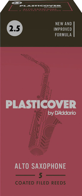 Plasticover by D'Addario Alto Sax Reeds Strength 2.5 - 5 Pack