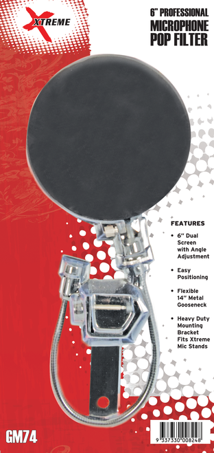 Xtreme GM74 6" Professional Microphone Pop Filter
