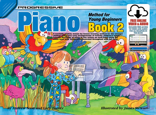 Progressive Piano Method For Young Beginners Book 2 Book/OA