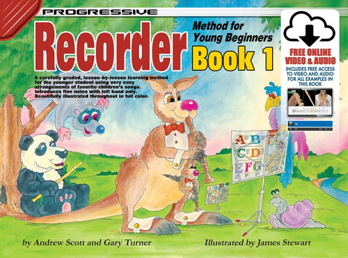 Progressive Recorder Method for Young Beginners Book 1 Bk/OA