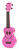 Mahalo Smiley Face Soprano Ukulele - Pink