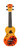 Mahalo Designer Series Soprano Ukulele - Hawaian Orange