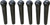 BRIDGE PIN SET TUSQ BLACK WITH ABALONE D Graph Tech