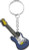 Musician Designer Electric Guitar Key Chain Blue