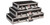 XTREME PC205 Effect Pedal Road Case with removable lid - Black