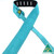 Colonial Leather double suede guitar strap jade rolled on white background
