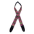 Australian-made Colonial Leather pink jacquard guitar strap with genuine leather ends, 50mm webbing, and adjustable length for comfort and style.