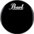 Pearl Logo Front Bass Drum Head 24 Inch Black