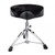 DXP Deluxe drum throne with padded saddle seat, heavy-duty construction and quick-release spindle height adjustment.