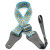 1.5 Inch Ukulele Strap - Blue Swirls DSL STRAPS