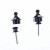 Renegade Gloss Black Guitar Strap Locks