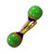 Percussion Plus Wooden Mini Maracas in Green