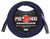 Pig Hog Microphone Cable 20ft XLRTo XLR- Blue Woven PHM20BBL- Front