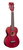Mahalo Island Series soprano ukulele in Cherry Red finish