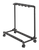 GS807W Multi 7 Guitar Stand w/ Wheels - Black Xtreme