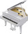 Roland GP-9 Luxury Grand Piano with Bench - Polished White