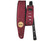 Basso Guitar Strap Floral Embossed Leather Wine