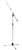 Microphone Stand Heavy Duty with Telescopic Boom - Chrome