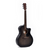 Sigma GC-10E-TBK Acoustic Electric Guitar - Tranclucent Black Satin