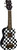 Kohala Series Soprano Ukulele in Checkerboard - Natural Satin Finish