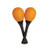 Mano Percussion 5" Egg Maracas with Handle - Orange