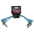 Pig Hog Lil' Pigs Low Profile Patch Cables 6" 4 Pack - Daphne Blue