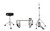 DW Hardware Pack. Inc: 3000 Series Double Pedal, 3-leg Hi-Hat Stand & Stool