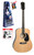 Redding RED50PK dreadnought acoustic guitar in natural gloss finish with black scratchplate and chrome tuners, supplied with gig bag and accessories.