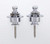 Realtone Schaller Style Straplocks (Set of 2) - Chrome